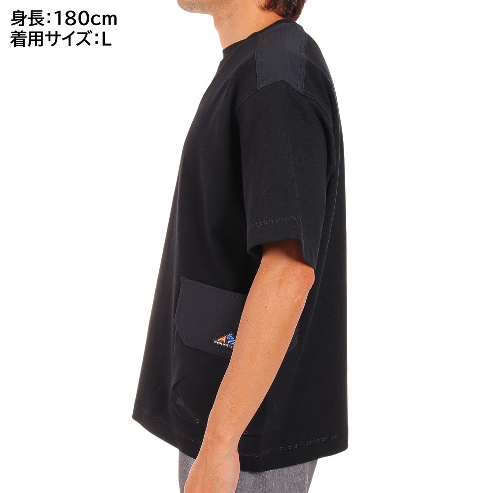 ニューバランス（new balance）（メンズ）ダブル カーゴ ポケット MT1996 Go Anywhere ユーティリティTシャツ JMTL2275BK ブラック
