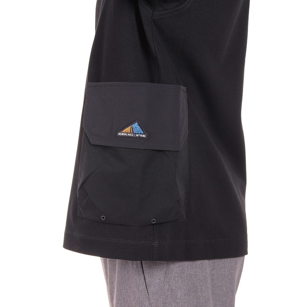 ニューバランス（new balance）（メンズ）ダブル カーゴ ポケット MT1996 Go Anywhere ユーティリティTシャツ JMTL2275BK ブラック