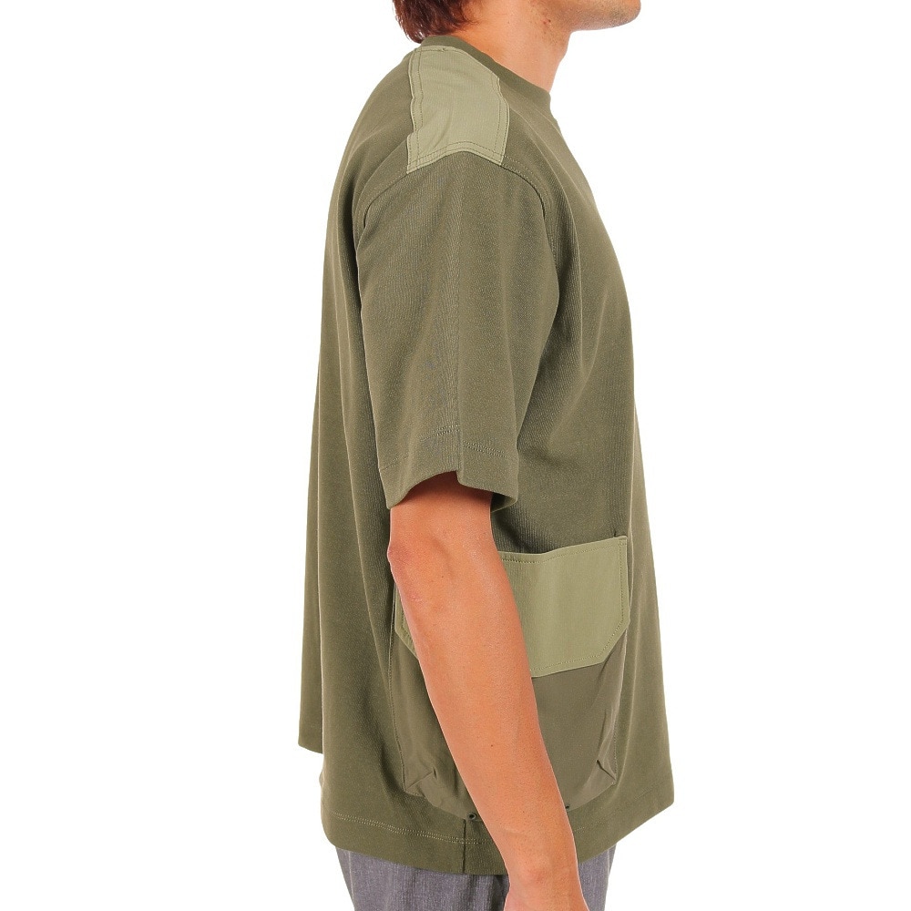 ニューバランス（new balance）（メンズ）ダブル カーゴ ポケット MT1996 Go Anywhere ユーティリティTシャツ JMTL2275DRC オリーブ