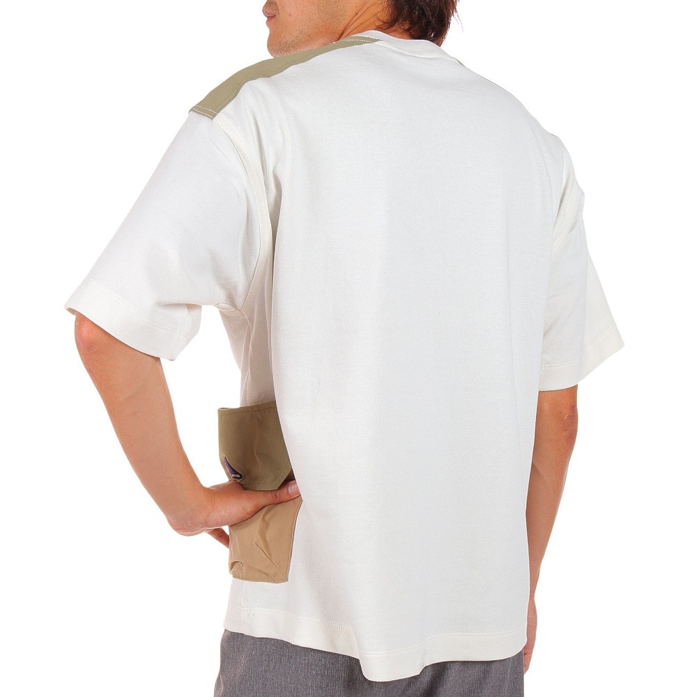 ニューバランス（new balance）（メンズ）ダブル カーゴ ポケット MT1996 Go Anywhere ユーティリティTシャツ JMTL2275SST ホワイト