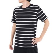 ルフタ（LUHTA）（メンズ）半袖 Tシャツ HAIMILA ハイミラ 半袖Tシャツ 333545449990 ブラック×ホワイト ボーダー 春 トップス ストレッチ 