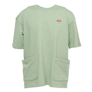 (メンズ)半袖Tシャツ キーストーンオーバーサイズドサイドポケットTシャツ CH00-1389-M102 グリーン