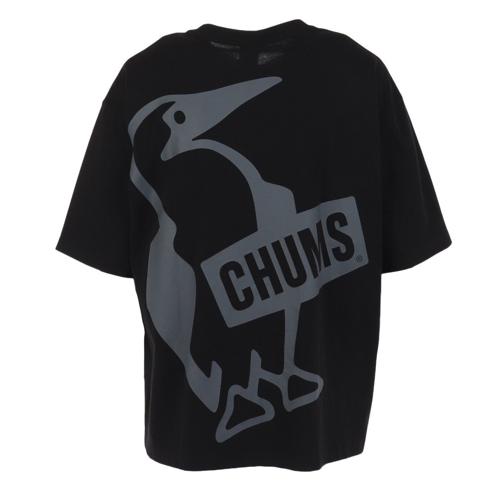チャムス（CHUMS）（メンズ）半袖 オーバーサイズドビッグブービーTシャツ ブラック CH01-2167-K001