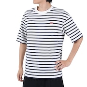 チャムス（CHUMS）（メンズ、レディース）半袖Tシャツ オーバーサイズドビッグブービーTシャツ CH01-2167-W011 ホワイト×ネイビー