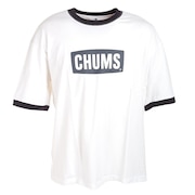 チャムス（CHUMS）（メンズ）半袖Tシャツ オーバーサイズドリンガーロゴTシャツ CH01-2179-W071 ホワイト×ブラック