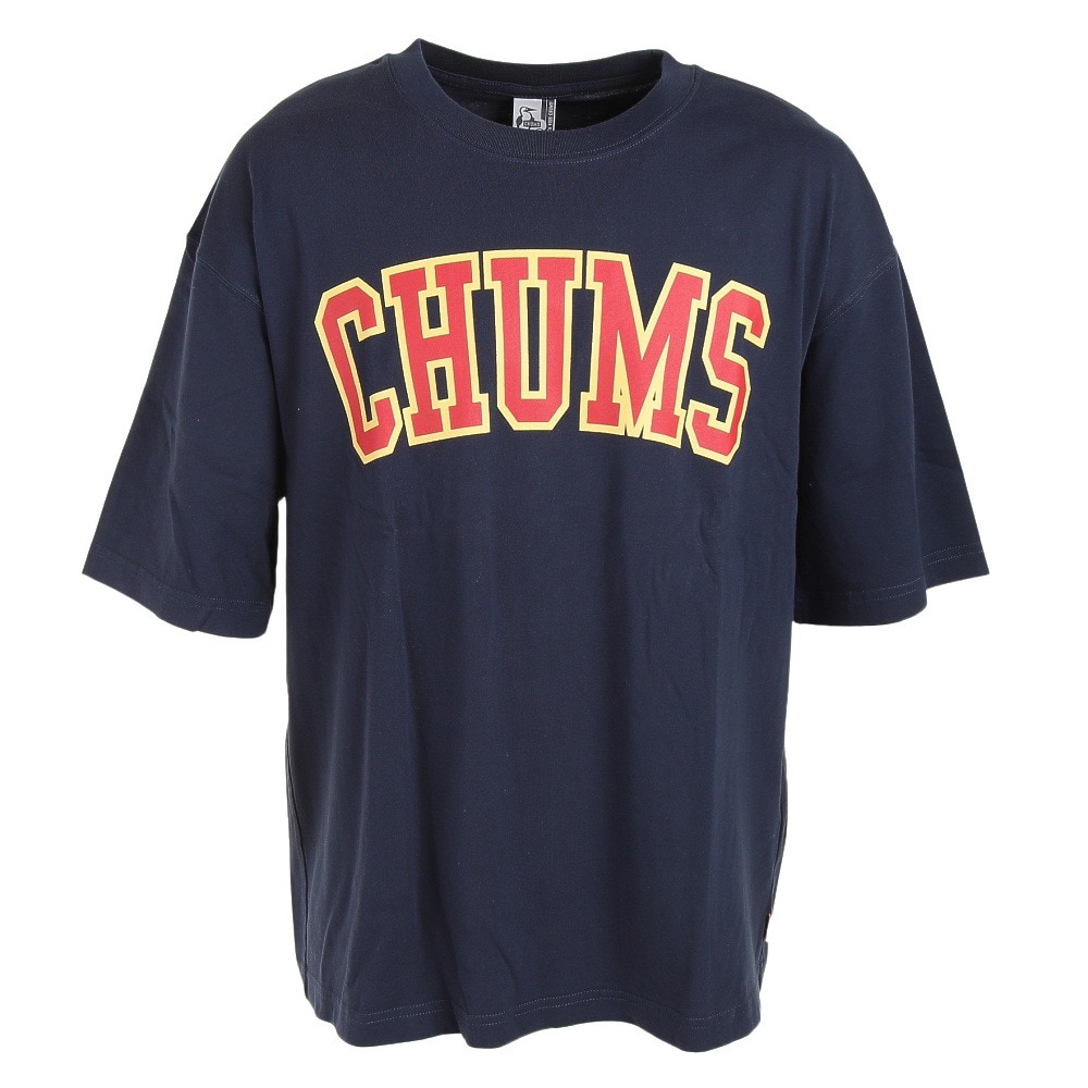 チャムス(CHUMS)(メンズ)半袖Tシャツ オーバーサイズドカレッジT