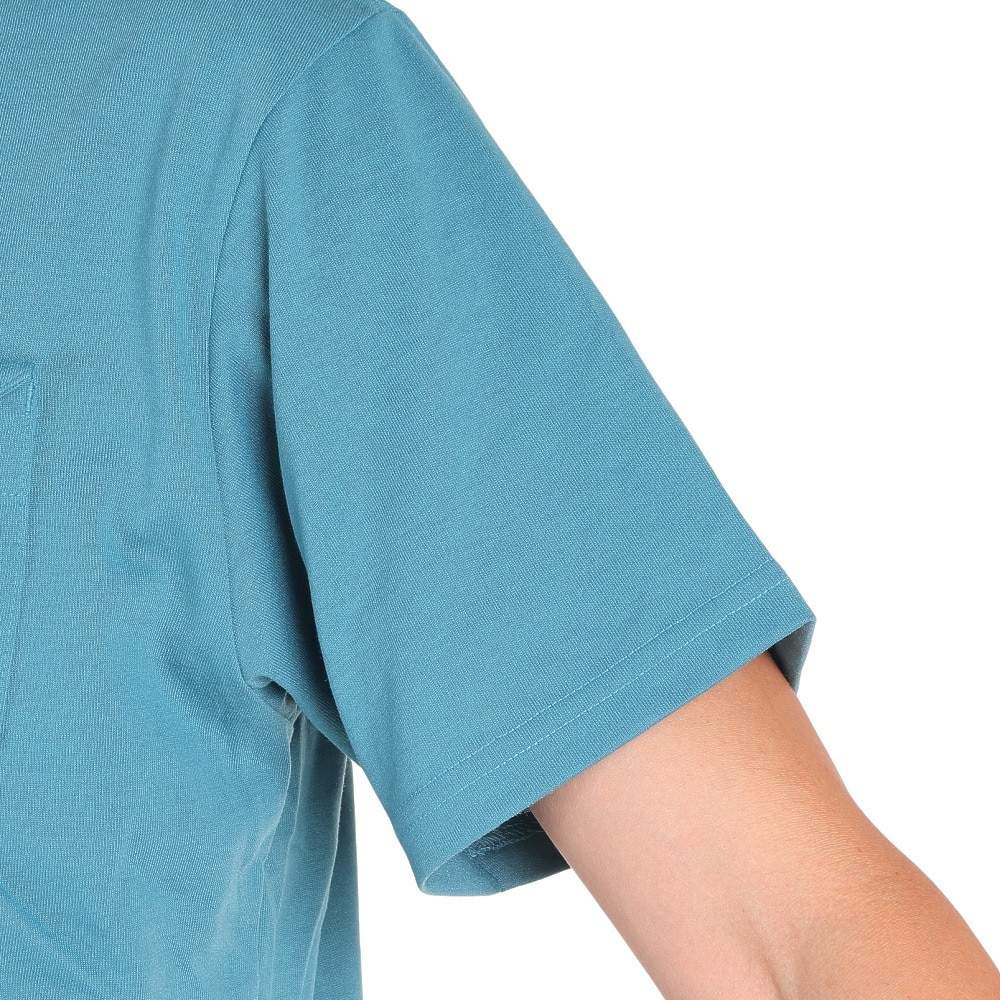 チャムス（CHUMS）（メンズ）半袖Tシャツ フレイムリターダントフラップポケットTシャツ CH01-2185-A082 ブルーグレー