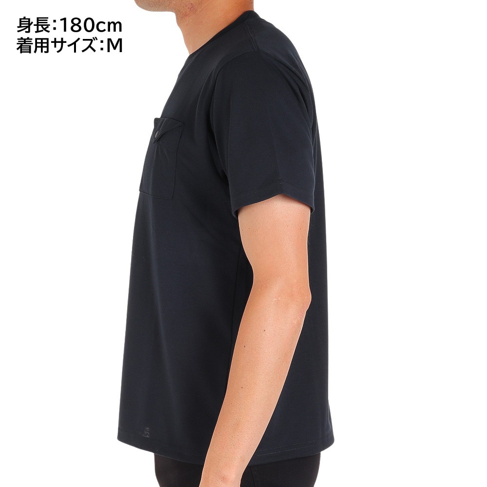 チャムス（CHUMS）（メンズ）半袖Tシャツ フレイムリターダントフラップポケットTシャツ CH01-2185-K001 ブラック