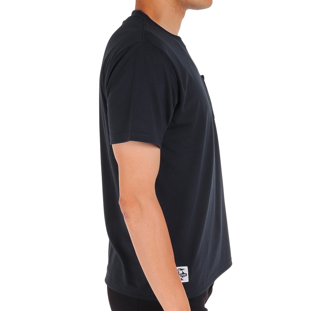 チャムス（CHUMS）（メンズ）半袖Tシャツ フレイムリターダントフラップポケットTシャツ CH01-2185-K001 ブラック