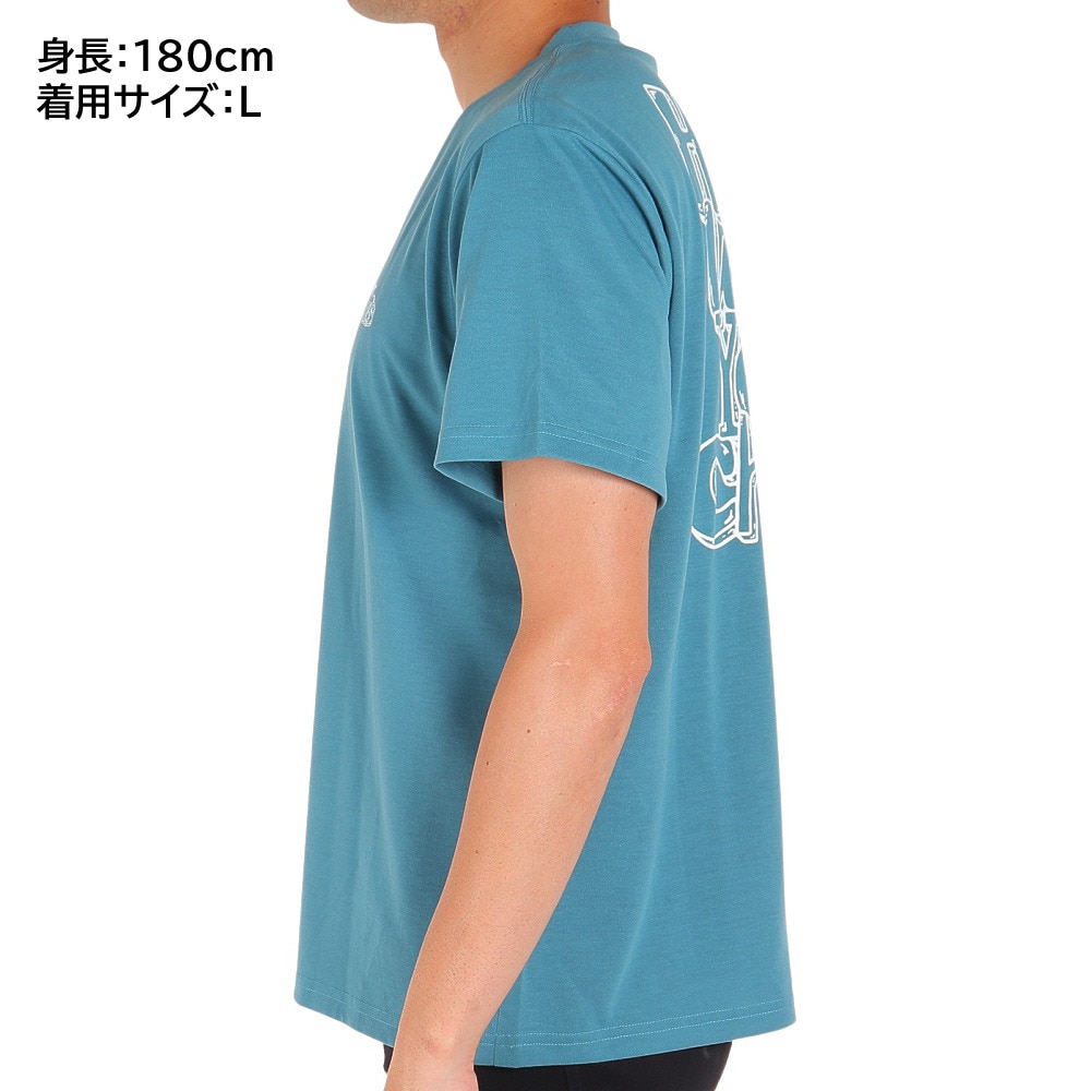 チャムス　半袖Tシャツ　ブルーグレー　XLサイズ
