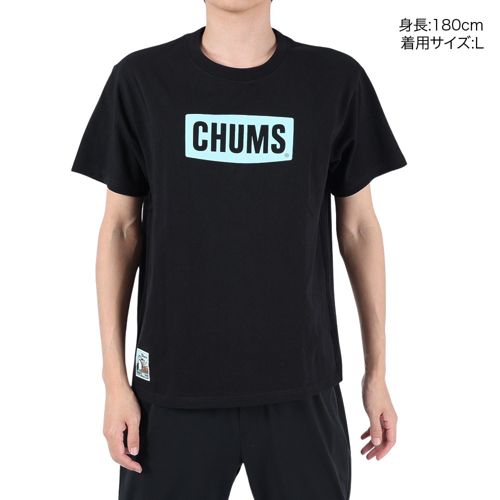 チャムス（CHUMS）（メンズ）半袖Tシャツ 40イヤーズロゴTシャツ CH01-2252-K001 ブラック