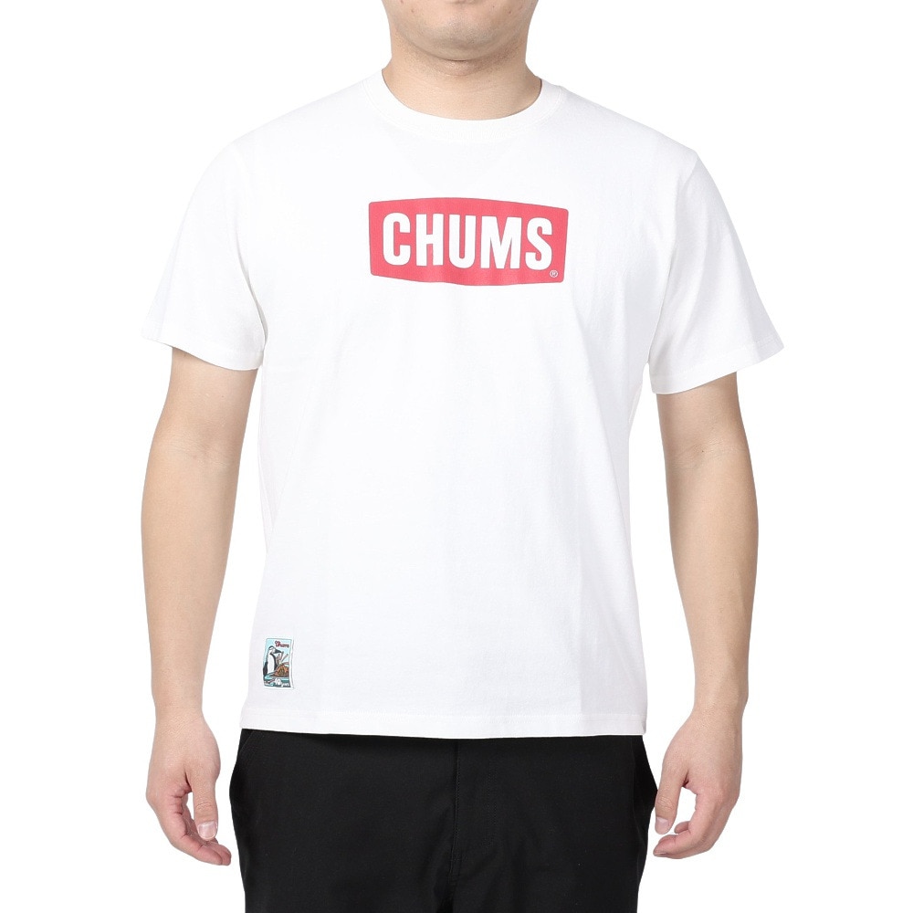 チャムス（CHUMS）（メンズ）半袖Tシャツ 40イヤーズロゴTシャツ CH01-2252-W001 ホワイト