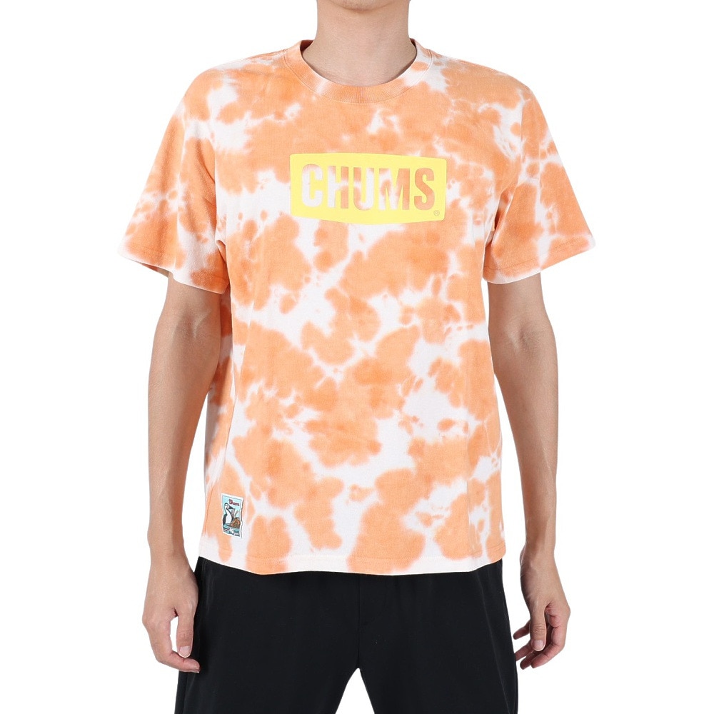 チャムス（CHUMS）（メンズ）半袖Tシャツ 40イヤーズロゴTシャツ CH01-2252-Z266 オレンジ