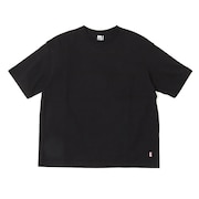 (メンズ、レディース)半袖Tシャツ ヘビーウエイトポケットTシャツ CH01-2272-K001 ブラック オーバーサイズ 厚地