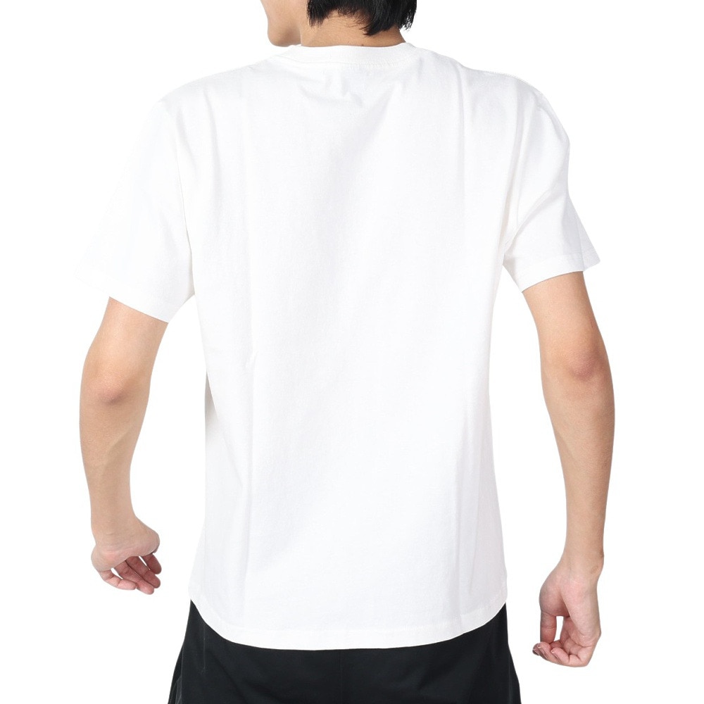 チャムス（CHUMS）（メンズ）Tシャツ 半袖 ロゴ CH01-2277-W014 ホワイト 綿100％