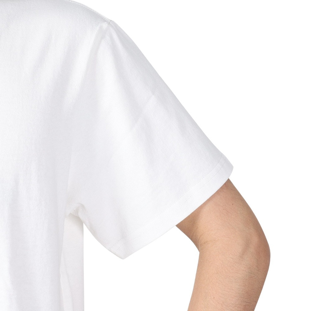 チャムス（CHUMS）（メンズ）Tシャツ 半袖 ロゴ CH01-2277-W014 ホワイト 綿100％