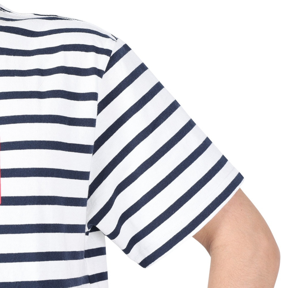 チャムス（CHUMS）（メンズ）Tシャツ 半袖 ロゴ CH01-2277-W075 ボーダー 綿100％