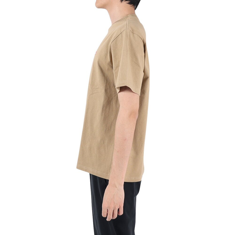 チャムス（CHUMS）（メンズ）半袖Tシャツ ブービーロゴTシャツ CH01-2279-B001 ベージュ