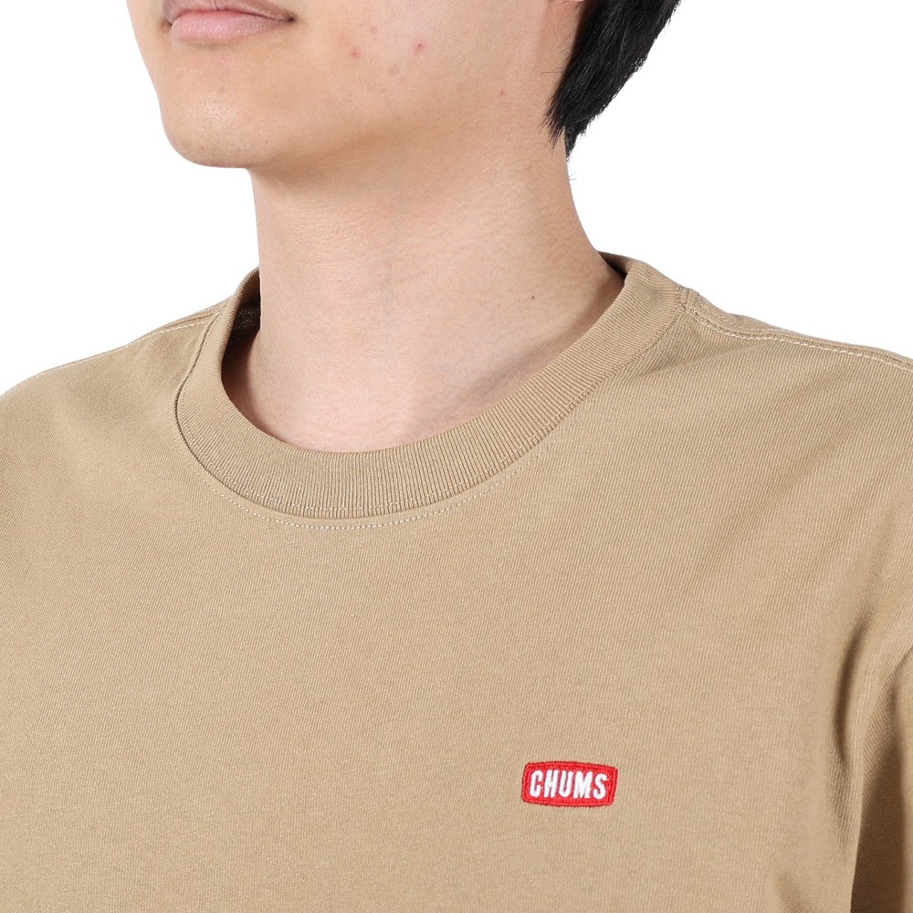 チャムス（CHUMS）（メンズ）半袖Tシャツ ブービーロゴTシャツ CH01-2279-B001 ベージュ