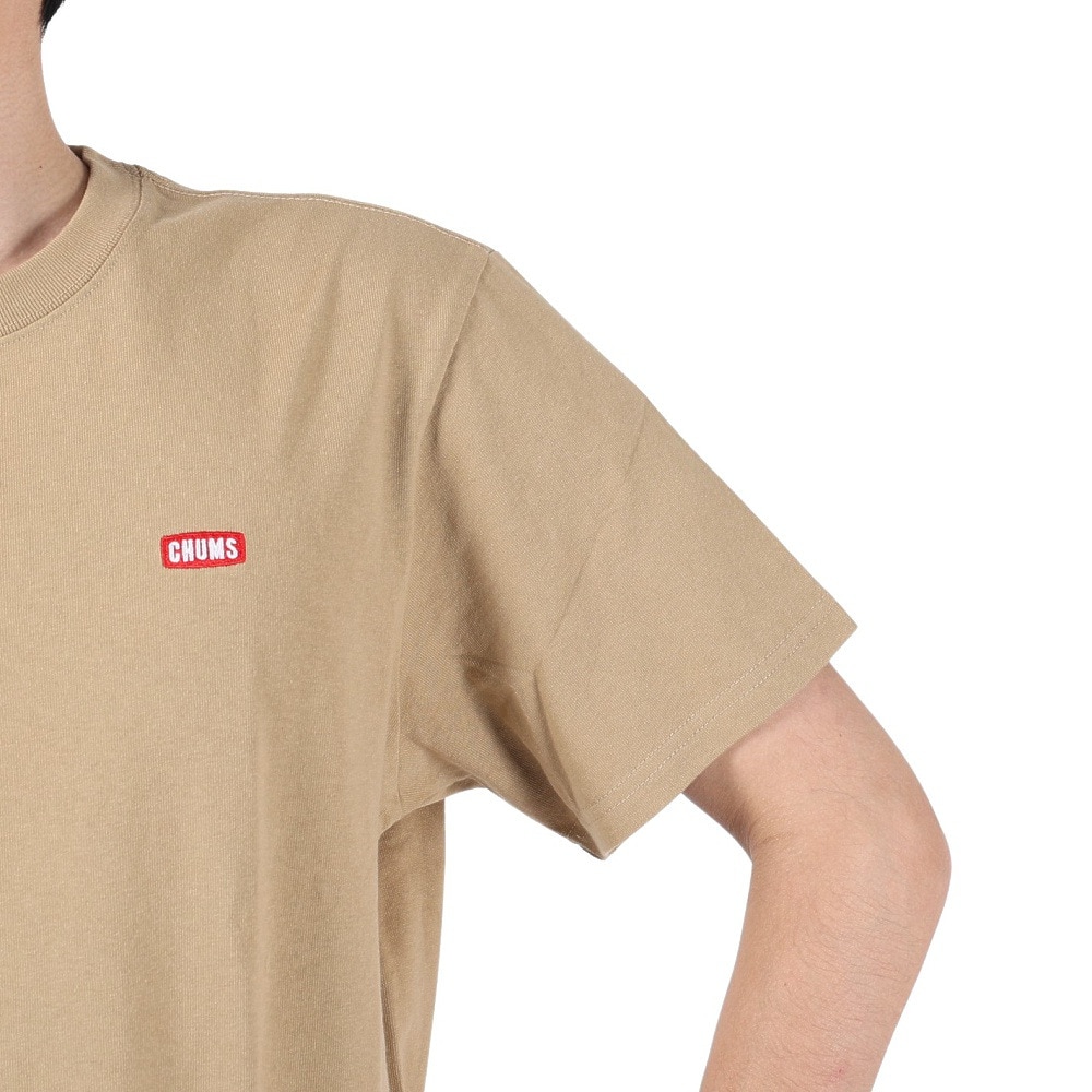 チャムス（CHUMS）（メンズ）半袖Tシャツ ブービーロゴTシャツ CH01-2279-B001 ベージュ