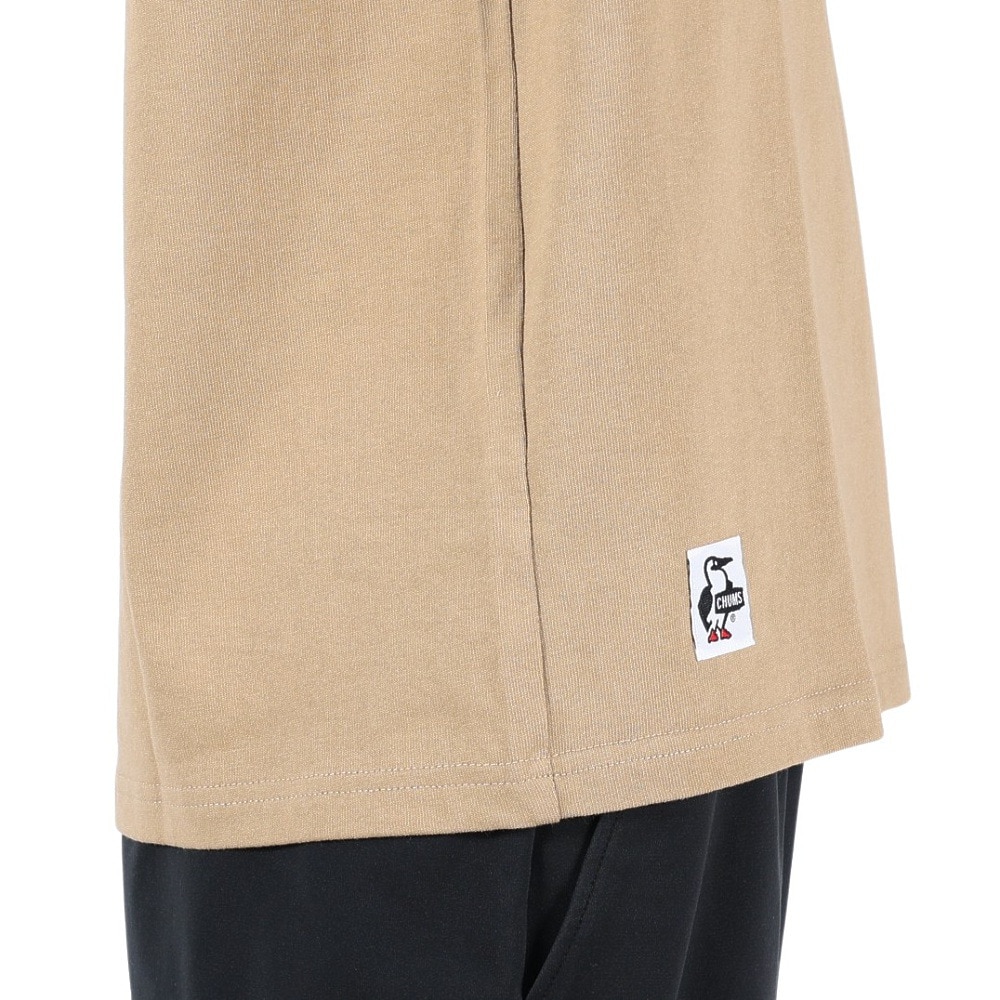 チャムス（CHUMS）（メンズ）半袖Tシャツ ブービーロゴTシャツ CH01-2279-B001 ベージュ