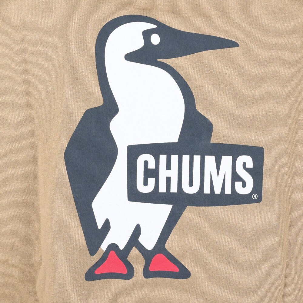 チャムス（CHUMS）（メンズ）半袖Tシャツ ブービーロゴTシャツ CH01-2279-B001 ベージュ