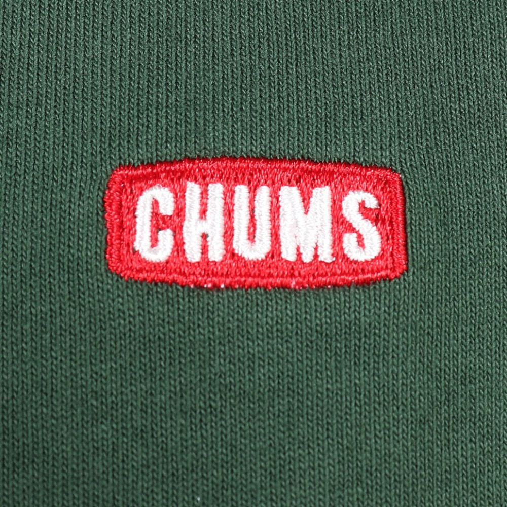 チャムス（CHUMS）（メンズ）半袖 ブービーロゴTシャツ グリーン CH01-2279-M080