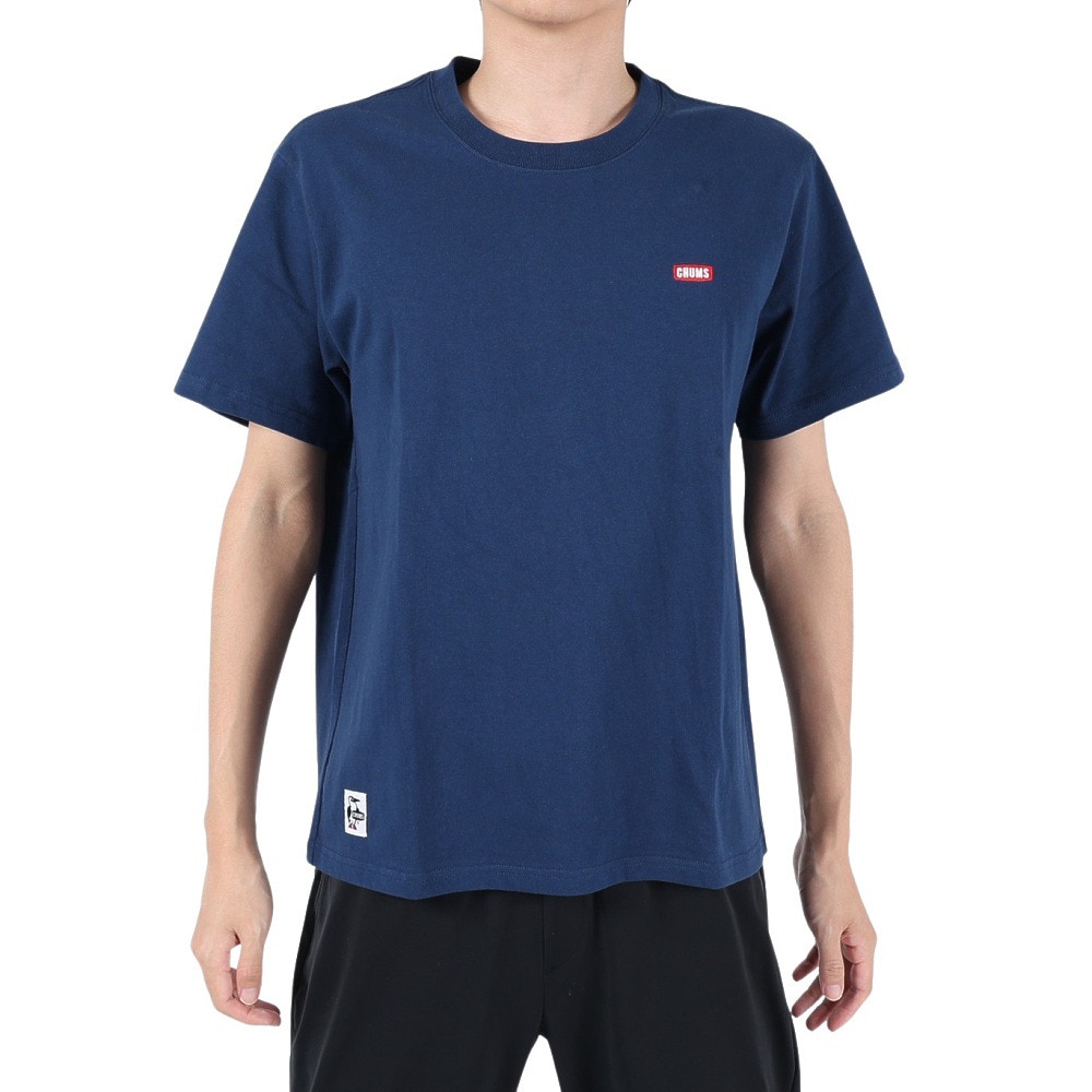 チャムス（CHUMS）（メンズ）半袖Tシャツ ブービーロゴTシャツ CH01-2279-N001 ネイビー
