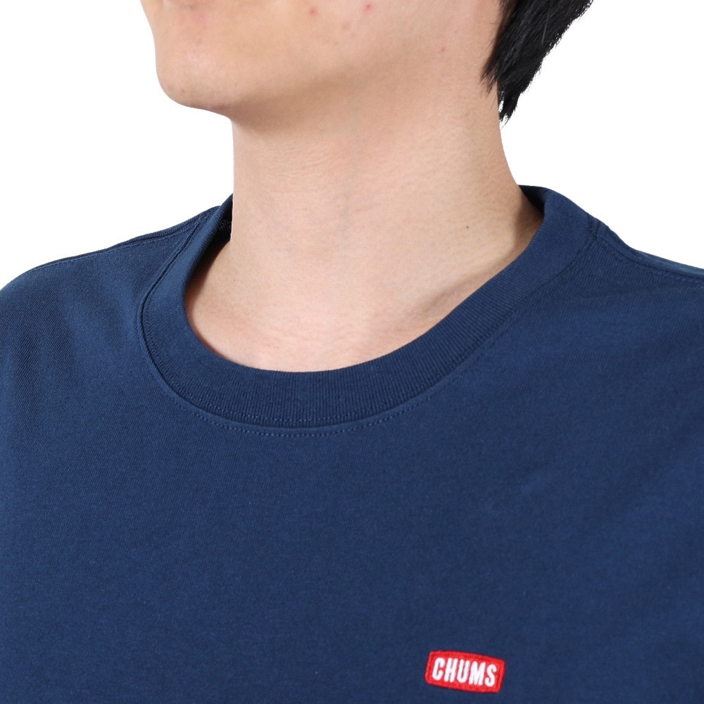チャムス（CHUMS）（メンズ）半袖Tシャツ ブービーロゴTシャツ CH01-2279-N001 ネイビー