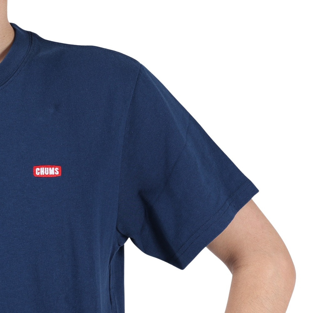チャムス（CHUMS）（メンズ）半袖Tシャツ ブービーロゴTシャツ CH01-2279-N001 ネイビー