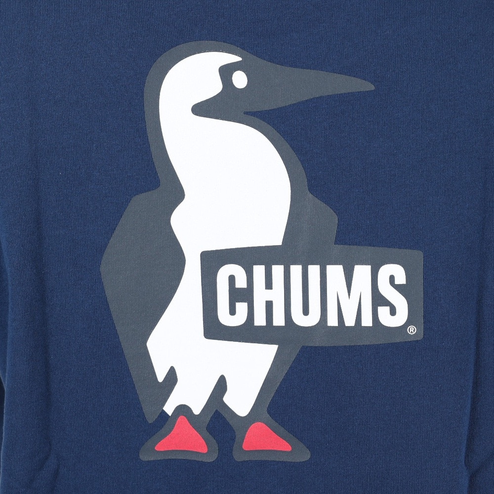 チャムス（CHUMS）（メンズ）半袖Tシャツ ブービーロゴTシャツ CH01-2279-N001 ネイビー