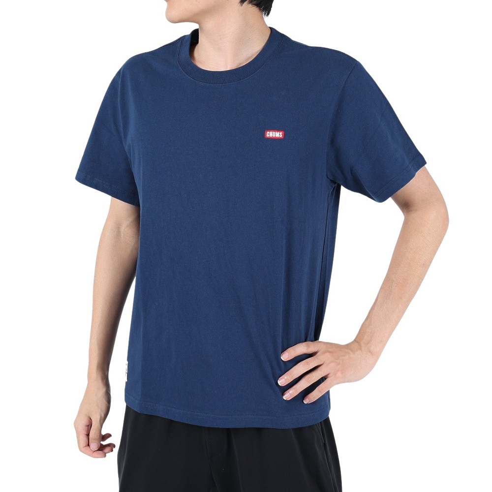 チャムス（CHUMS）（メンズ）半袖Tシャツ ブービーロゴTシャツ CH01-2279-N001 ネイビー