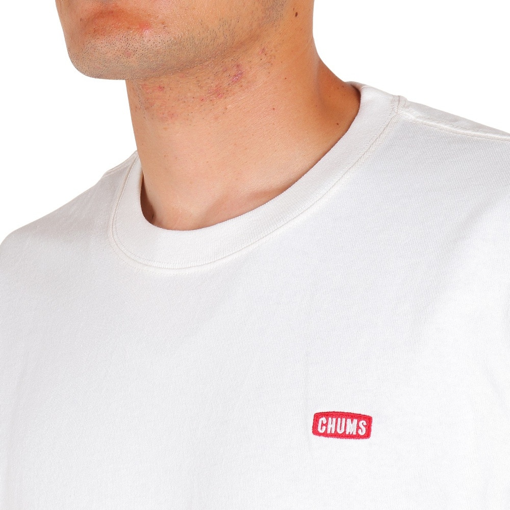 チャムス（CHUMS）（メンズ）半袖 ブービーロゴTシャツ ホワイト CH01-2279-W001