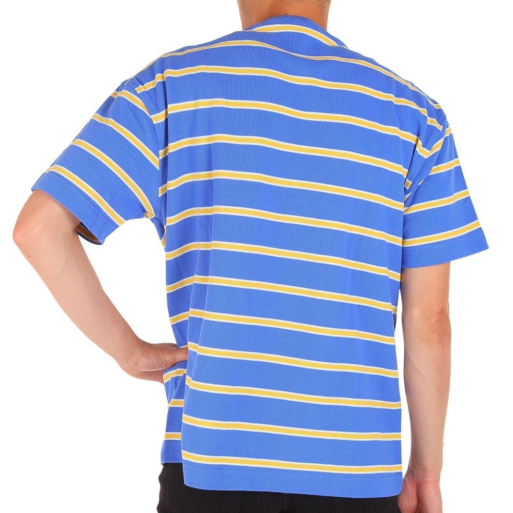チャムス（CHUMS）（メンズ）半袖Tシャツ オーバーサイズドブービーボーダーピケ CH02-1187-A081 ブルー