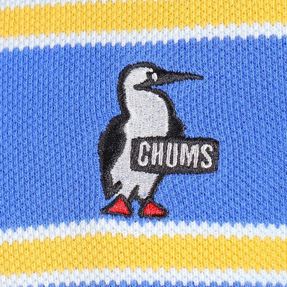 チャムス（CHUMS）（メンズ）半袖Tシャツ オーバーサイズドブービーボーダーピケ CH02-1187-A081 ブルー