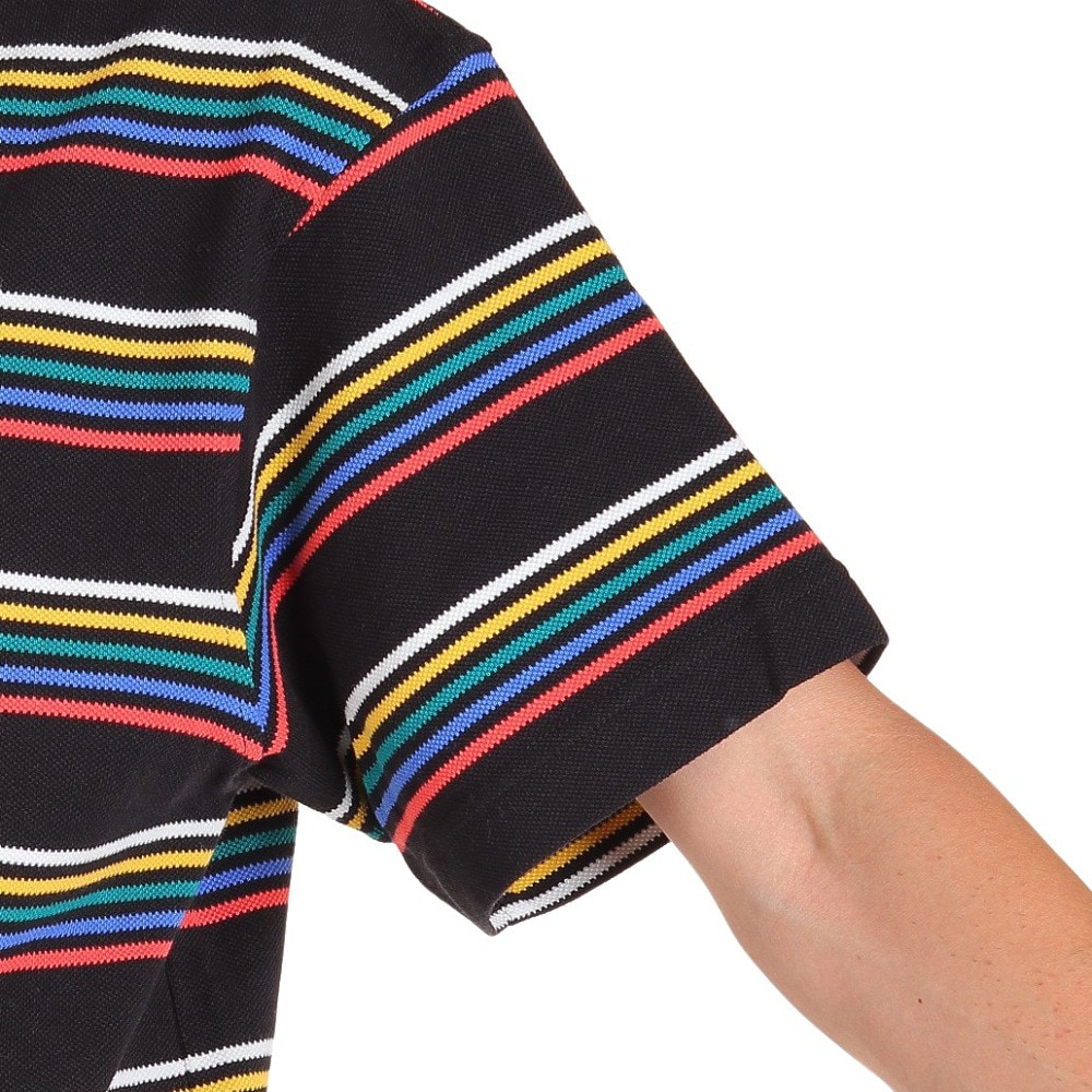 チャムス（CHUMS）（メンズ）半袖Tシャツ オーバーサイズドブービーボーダーピケ CH02-1187-K076 ブラック