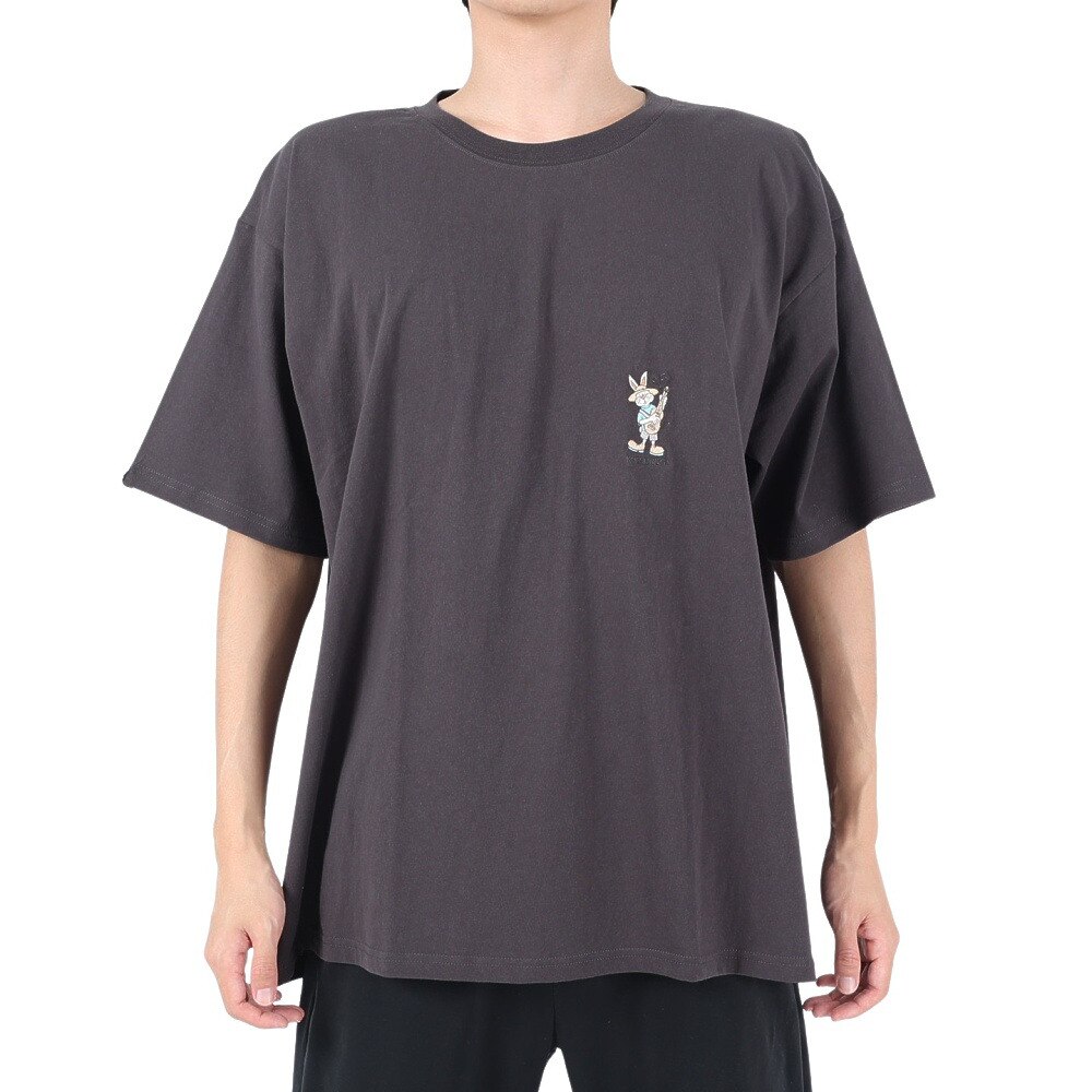 クリフメイヤー（KRIFF MAYER）（メンズ）半袖Tシャツ キャンプラビット半袖Tシャツ ギター 2243100-17:CHARCOAL チャコールグレー