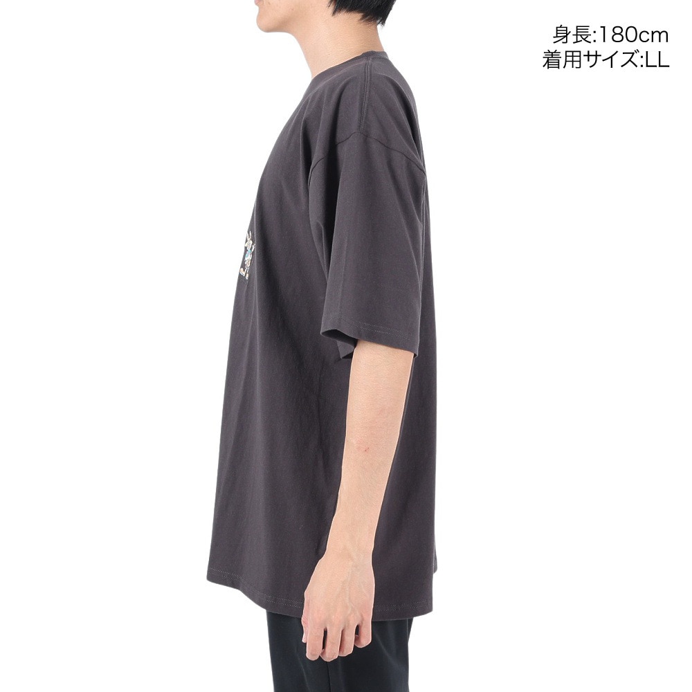 クリフメイヤー（KRIFF MAYER）（メンズ）半袖Tシャツ キャンプラビット半袖Tシャツ ギター 2243100-17:CHARCOAL チャコールグレー