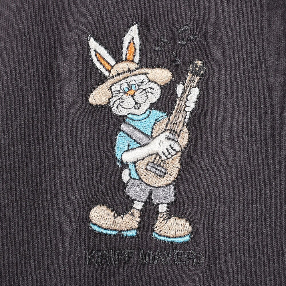 クリフメイヤー（KRIFF MAYER）（メンズ）半袖Tシャツ キャンプラビット半袖Tシャツ ギター 2243100-17:CHARCOAL チャコールグレー