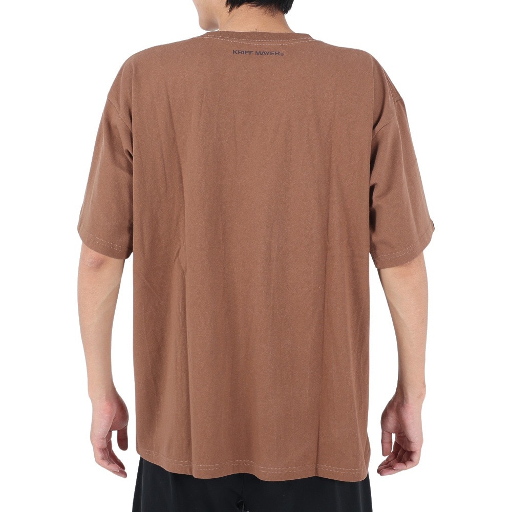 クリフメイヤー（KRIFF MAYER）（メンズ）半袖Tシャツ キャンプラビット半袖Tシャツ ギター 2243100-29:BROWN ブラウン