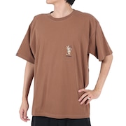 クリフメイヤー（KRIFF MAYER）（メンズ）半袖Tシャツ キャンプラビット半袖Tシャツ ギター 2243100-29:BROWN ブラウン