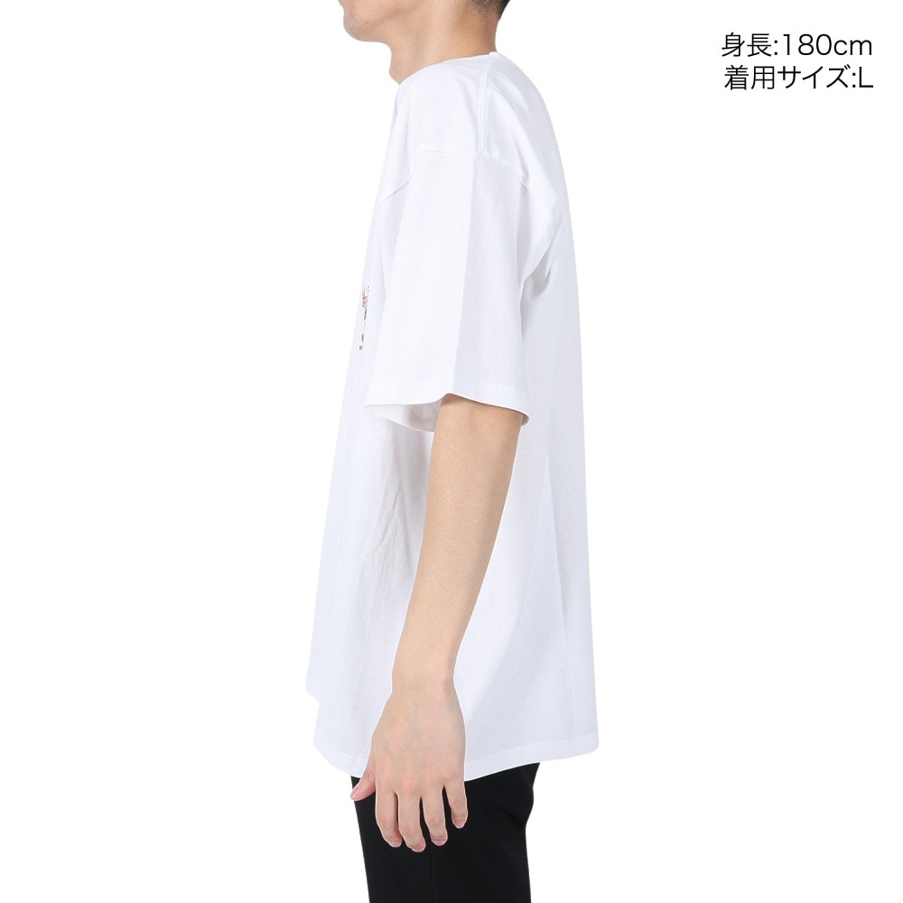 クリフメイヤー（KRIFF MAYER）（メンズ）半袖Tシャツ キャンプラビット半袖Tシャツ ギター 2243100-5:OFF オフホワイト
