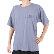 クリフメイヤー（KRIFF MAYER）（メンズ）半袖Tシャツ キャンプラビットTシャツ 森 2243101-74:BLUE ブルーグレー