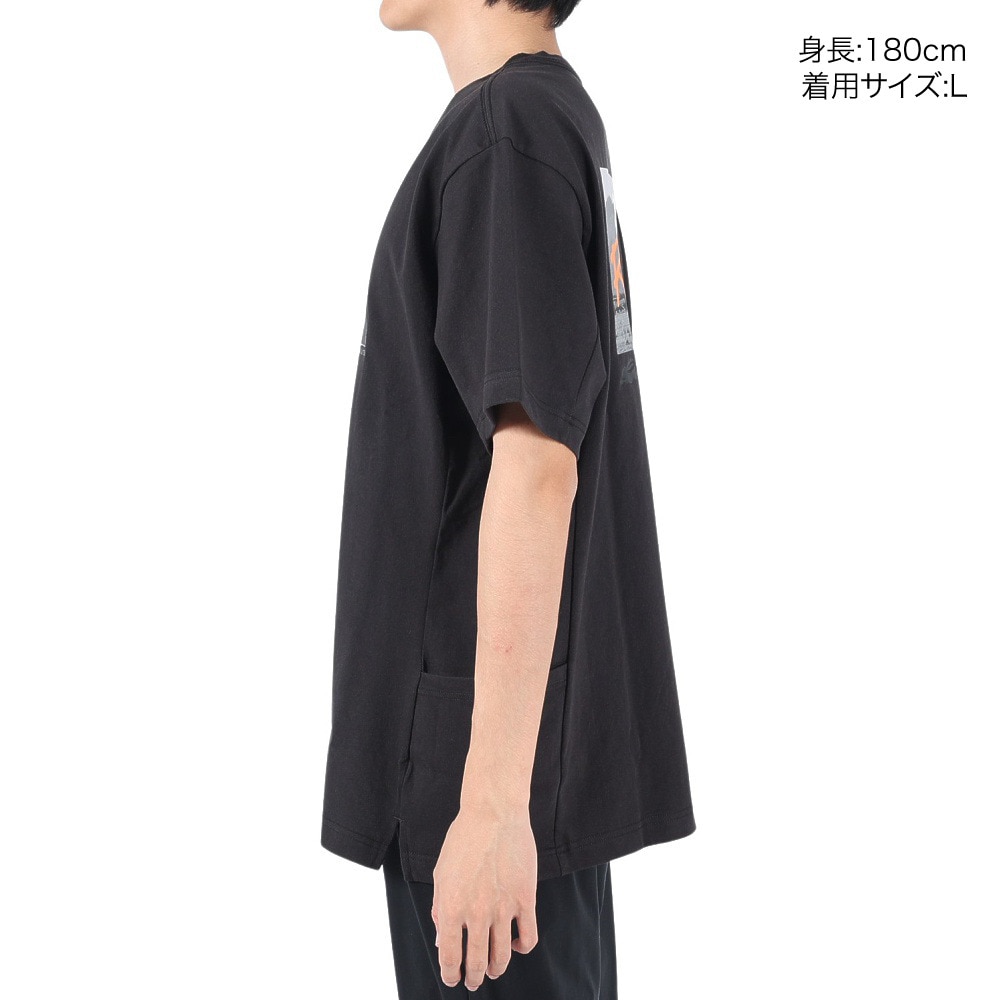 クリフメイヤー（KRIFF MAYER）（メンズ）接触冷感 半袖Tシャツ ROKXコラボ クールタフTシャツ ロゴ 2245104-17:CHARCOAL チャコールグレー