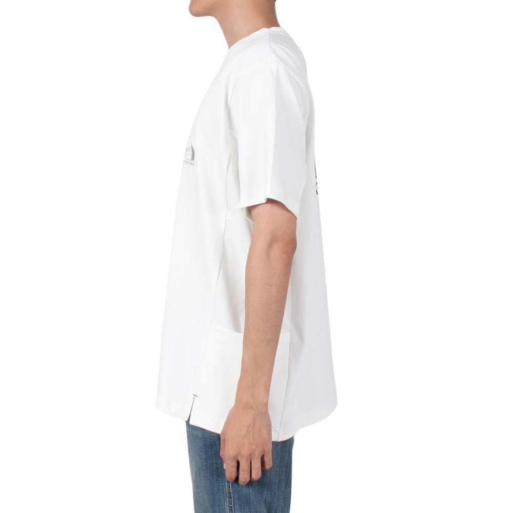 クリフメイヤー（KRIFF MAYER）（メンズ）接触冷感 半袖Tシャツ ROKXコラボ クールタフTシャツ ロゴ 2245104-5:OFF オフホワイト