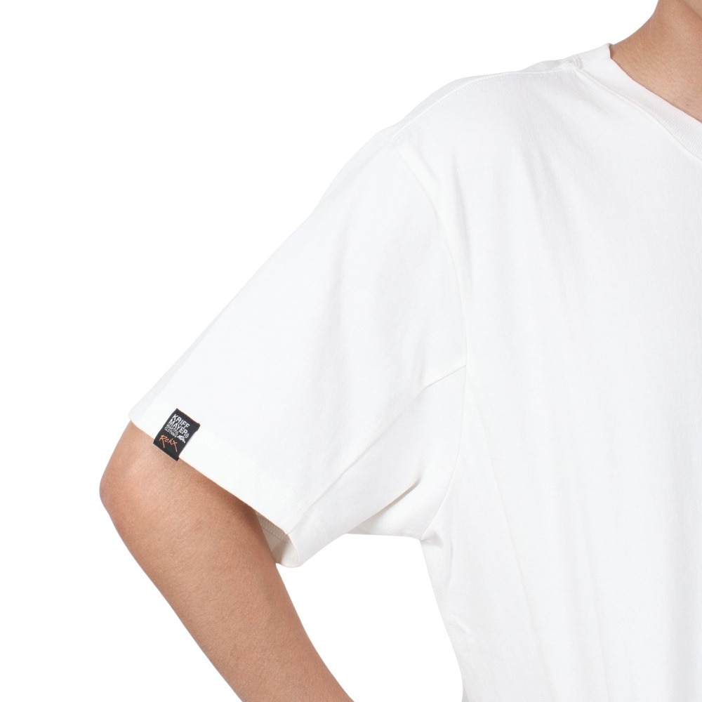 クリフメイヤー（KRIFF MAYER）（メンズ）接触冷感 半袖Tシャツ ROKXコラボ クールタフTシャツ ロゴ 2245104-5:OFF オフホワイト