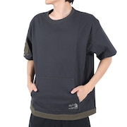 クリフメイヤー（KRIFF MAYER）（メンズ）半袖Tシャツ ROKXコラボ クルーネックキャンプシャツ 2245109-19:BLACK ブラック