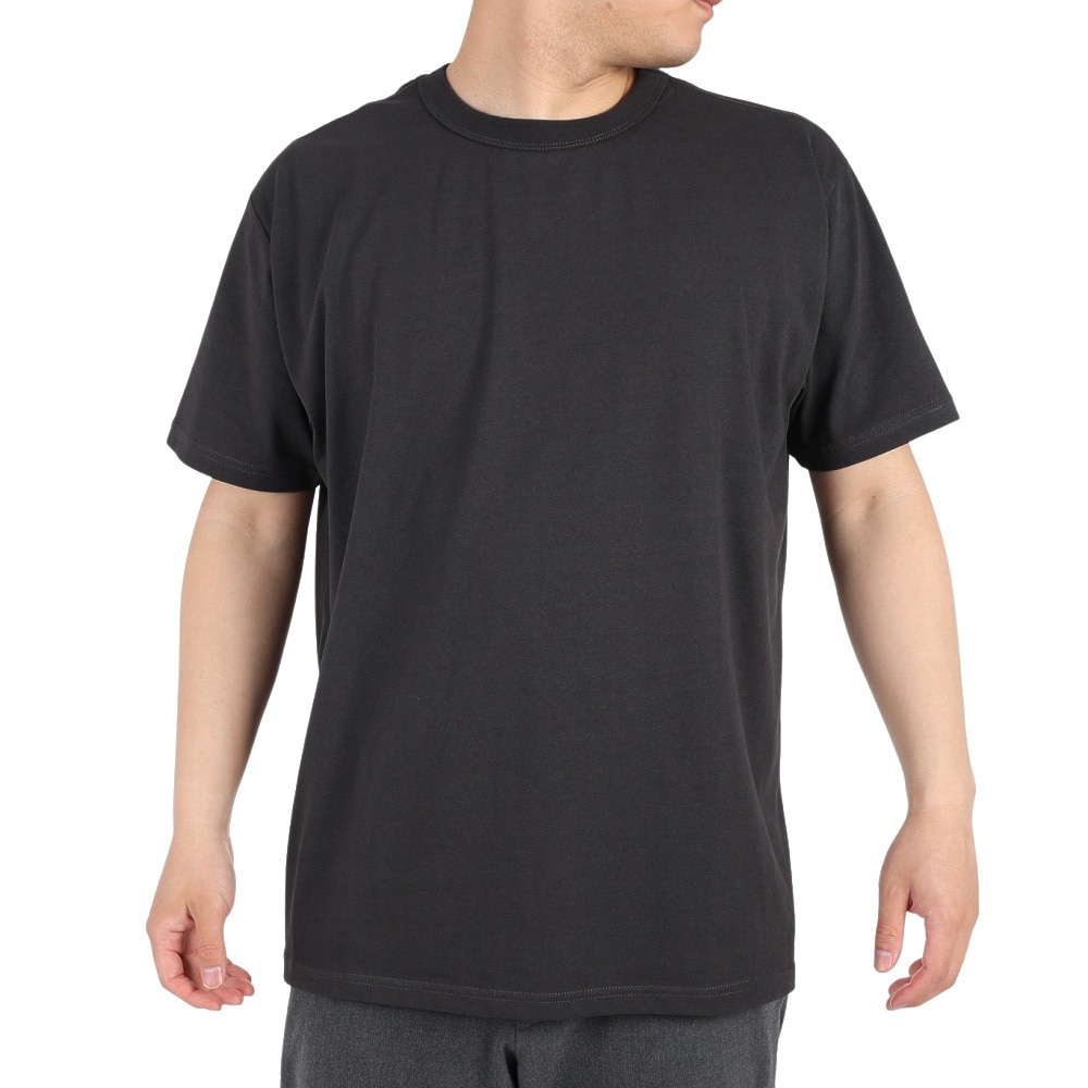 クリフメイヤー（KRIFF MAYER）（メンズ）ひんやり 速乾 ウェットプロテクト 半袖Tシャツ 2247802-17:CHARCOAL チャコールグレー