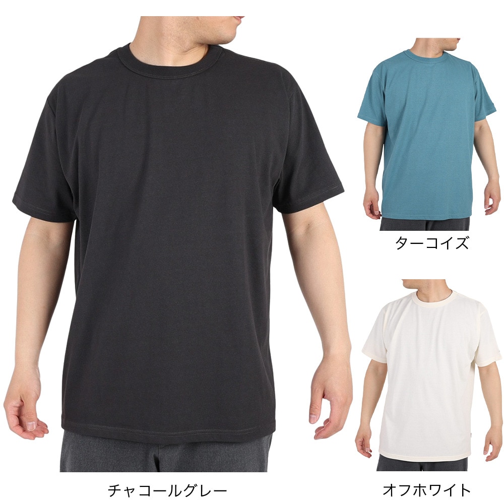 クリフメイヤー（KRIFF MAYER）（メンズ）ひんやり 速乾 ウェットプロテクト 半袖Tシャツ 2247802-17:CHARCOAL チャコールグレー