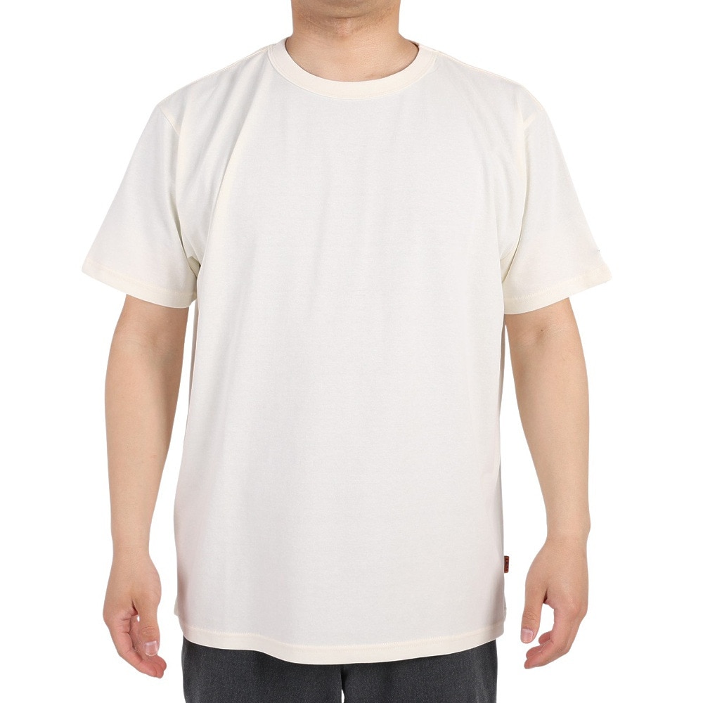 クリフメイヤー（KRIFF MAYER）（メンズ）接触冷感 吸水速乾 無地 ウェットプロテクト 半袖Tシャツ 2247802-5:OFF オフホワイト